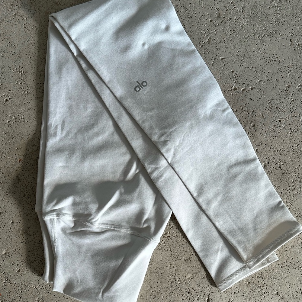 ALO Yoga White Airbrush 7/8 Leggings Size Small